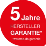 5 Jahre Herstellergarantie